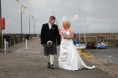 Wedding Photography at Quay in Musselburgh near Edinburgh