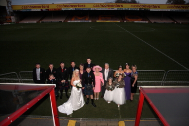 Wedding photography at Fir Park - Motherwell